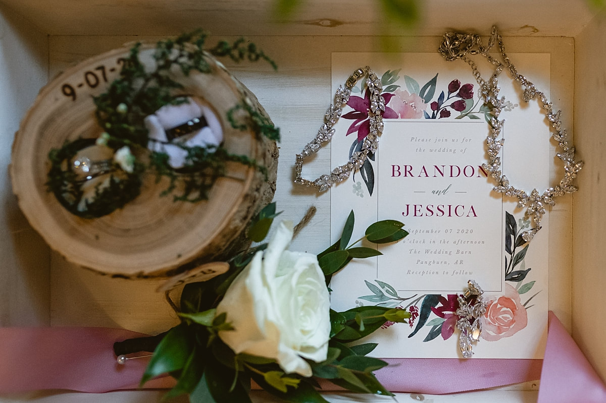 bridal jewelry  at the wedding barn in arkansas