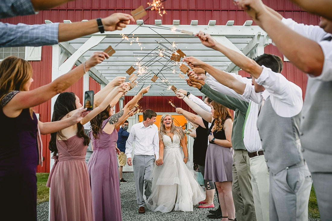 wedding reception photos on love mountain at the wedding barn in arkansas