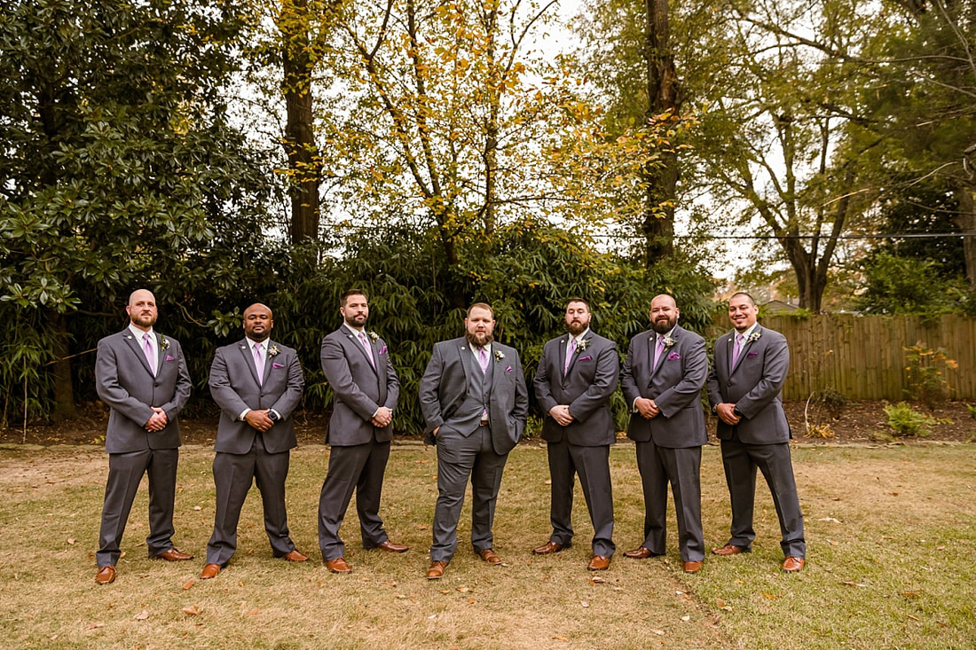 Groomsmen at Memphis Wedding Venue, Avon Acres