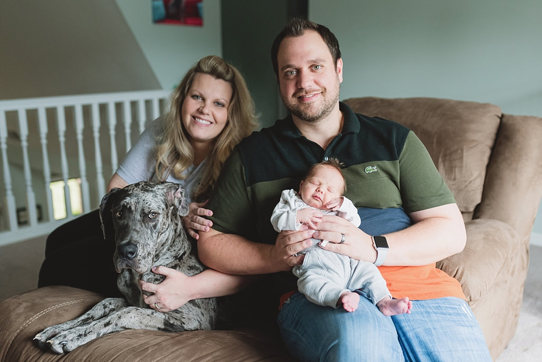 Family Portraits during newborn session by Sarah Morris Photography in Collierville, TN