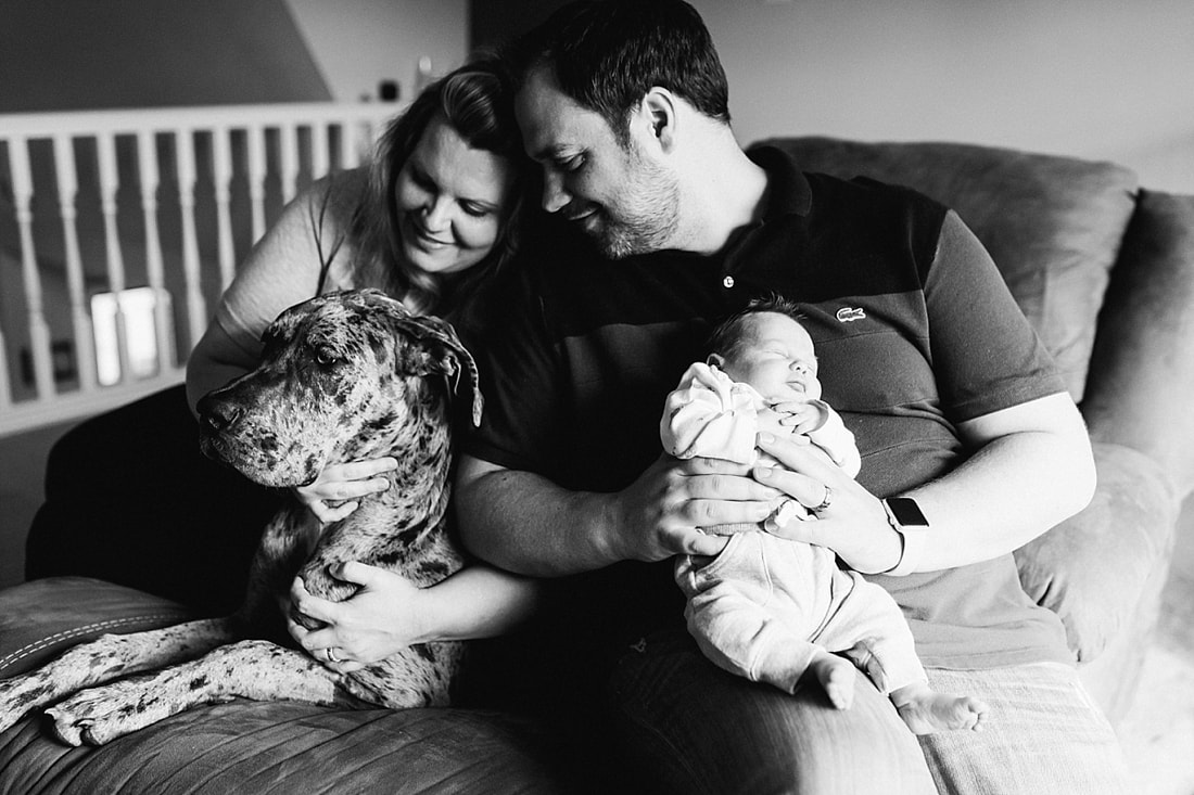 Family Portraits during newborn session by Sarah Morris Photography in Collierville, TN