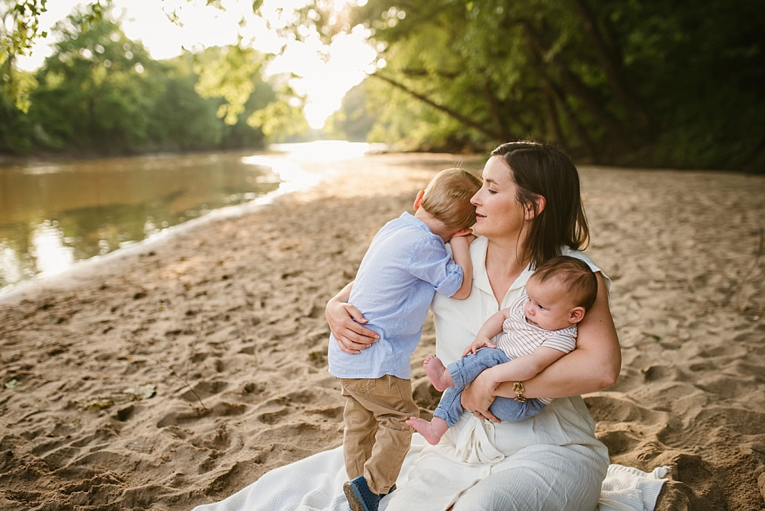 family portrait at Wolf River in Memphis, TN