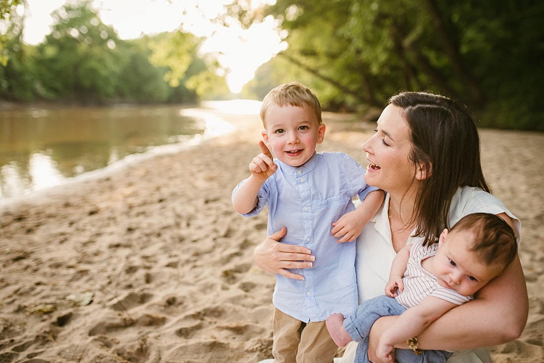 family portrait at Wolf River in Memphis, TN