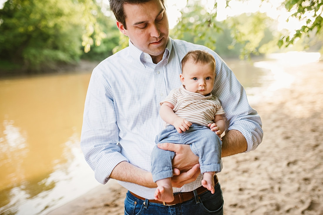 family portrait at Wolf River in Memphis, TN