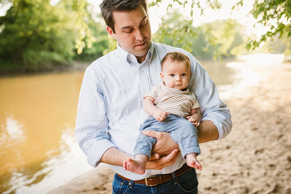 family portrait at Wolf River in Memphis, TN