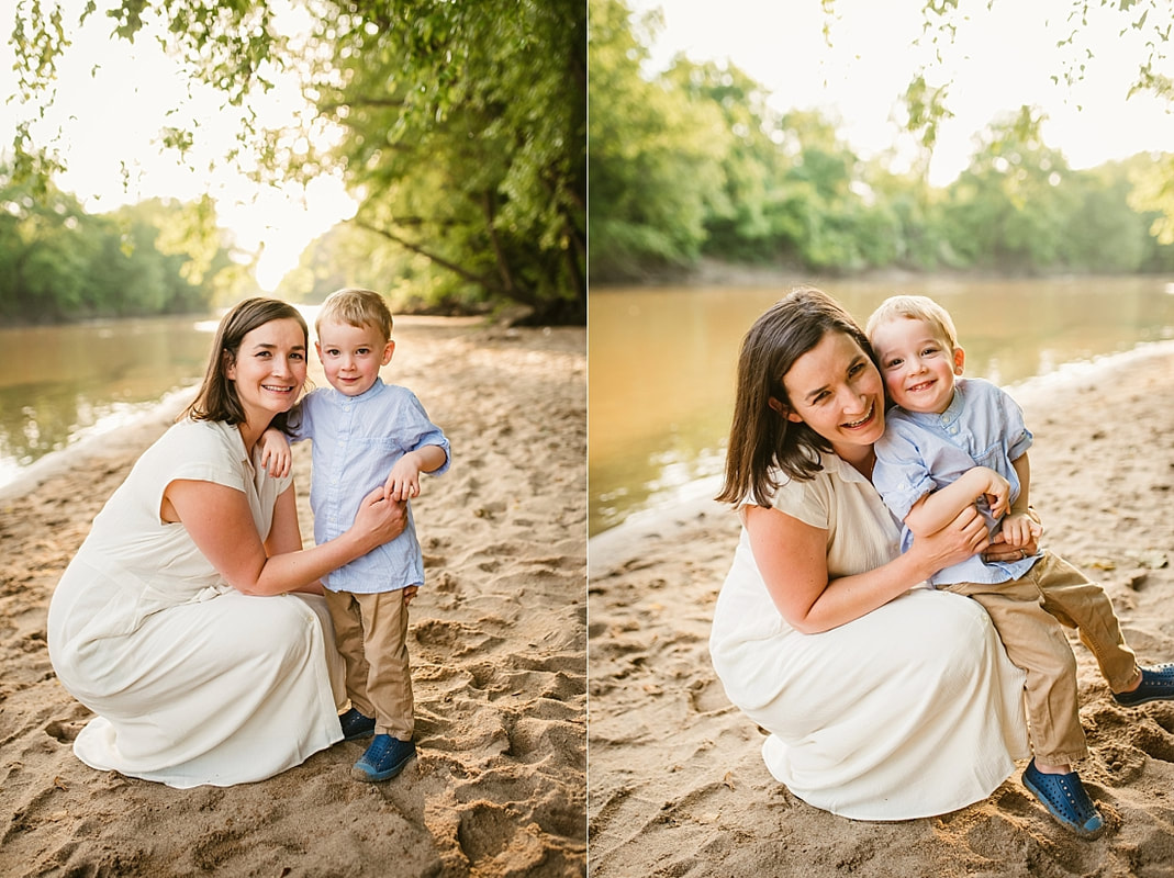 family portrait at Wolf River in Memphis, TN