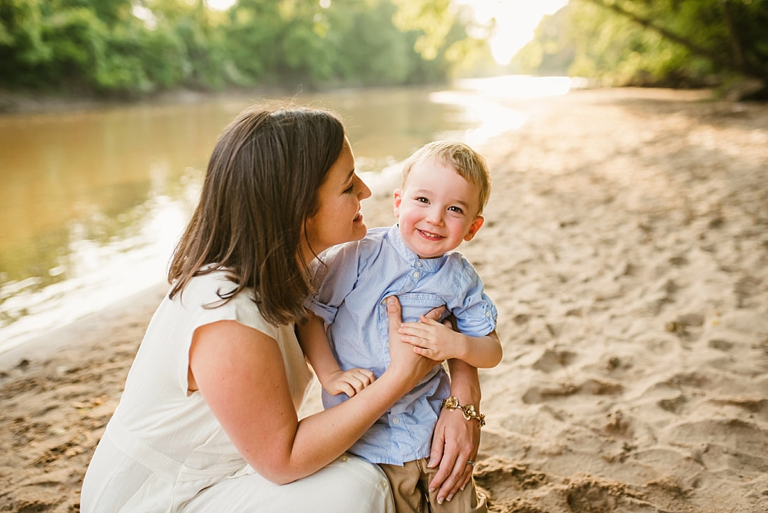 family portrait at Wolf River in Memphis, TN