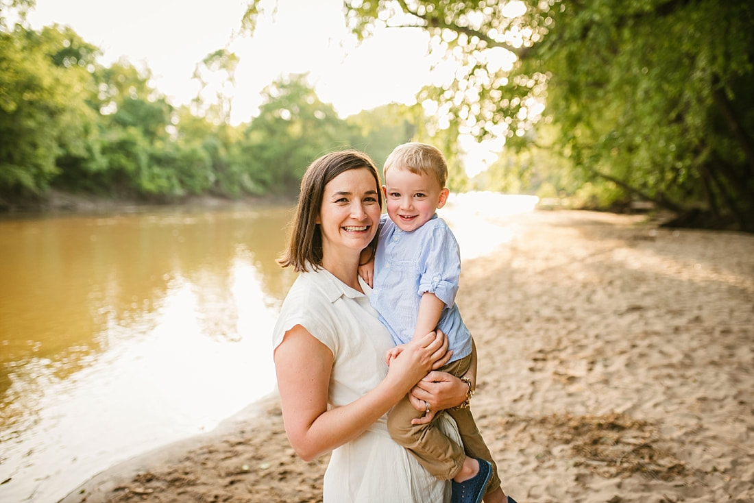 family portrait at Wolf River in Memphis, TN