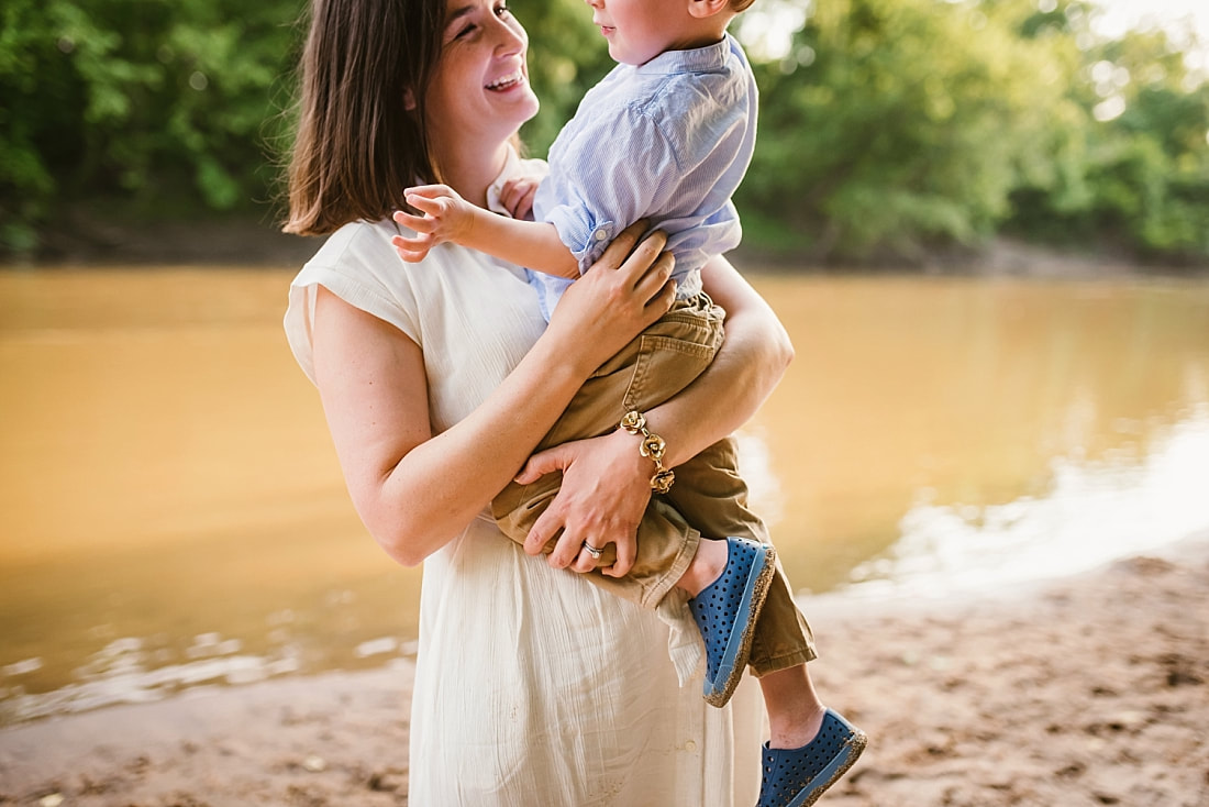 family portrait at Wolf River in Memphis, TN