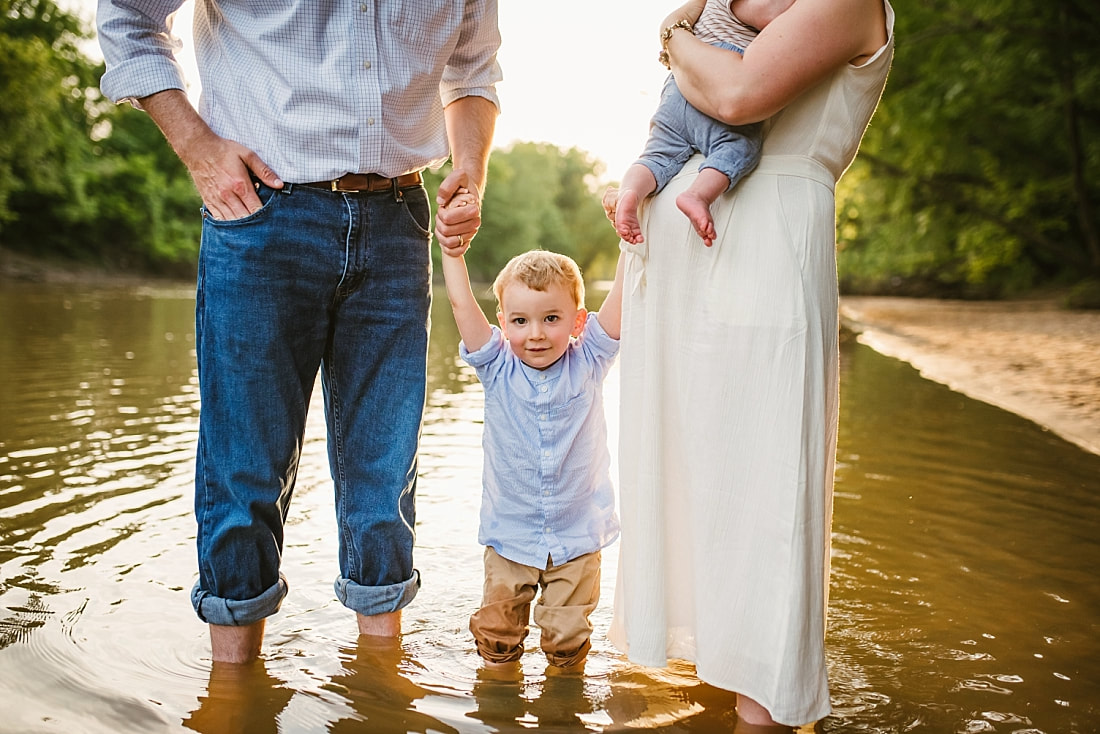 family portrait at Wolf River in Memphis, TN