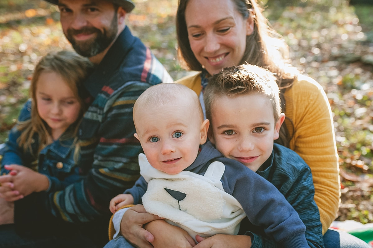 sibling portrait during the fall in collierville, tn
