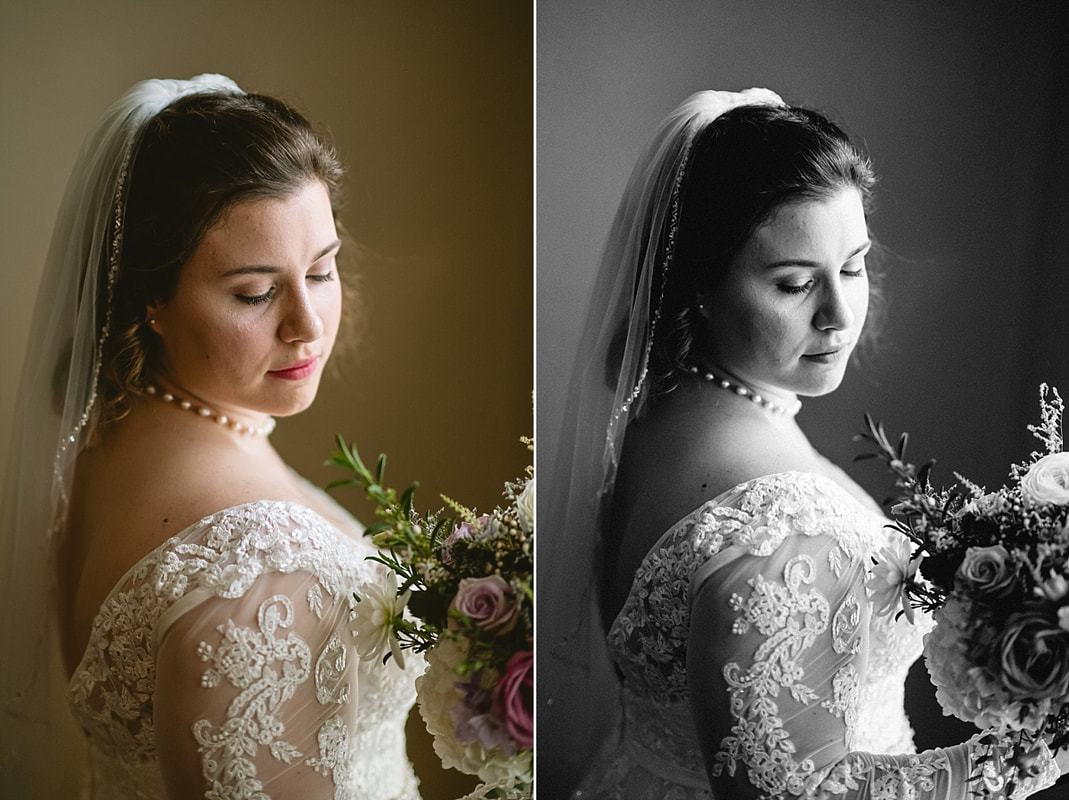 bride getting ready for wedding, Memphis wedding photographer