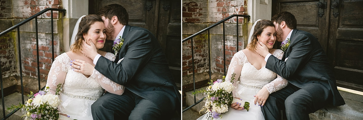 bride and groom wedding portrait at fillmore street chapel corinth, ms, Memphis wedding photographer