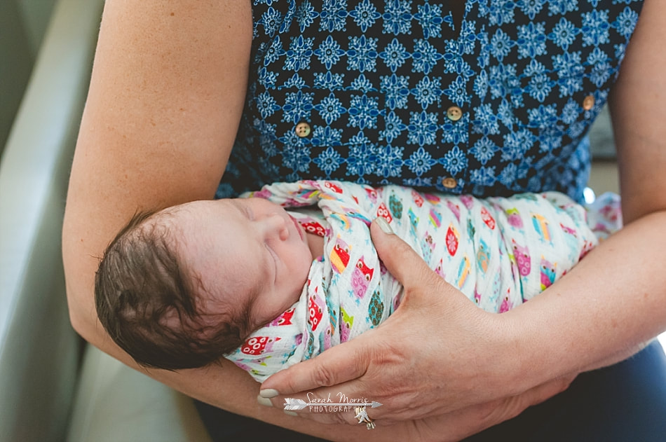 grandma holding her newest grandbaby for the first time at Methodist Le Bonheur Germantown Hospital
