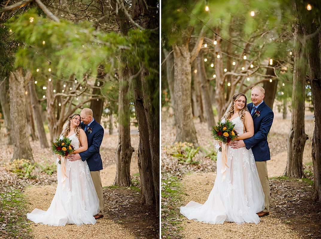 Bride and groom wedding portraits with Sarah Morris Photography at Green Frog Farm