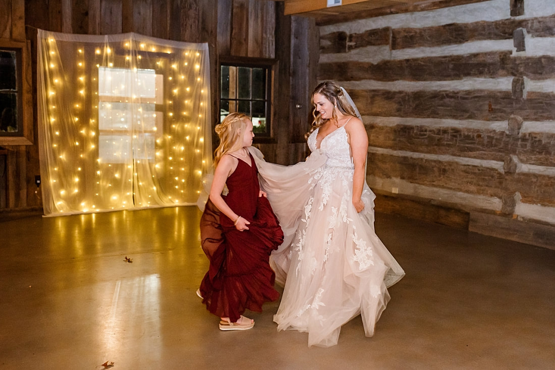 Wedding Reception in the barn at Green Frog Farm