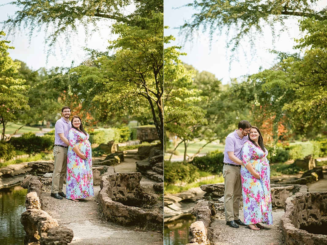 maternity photoshoot at Memorial Park in Memphis, TN