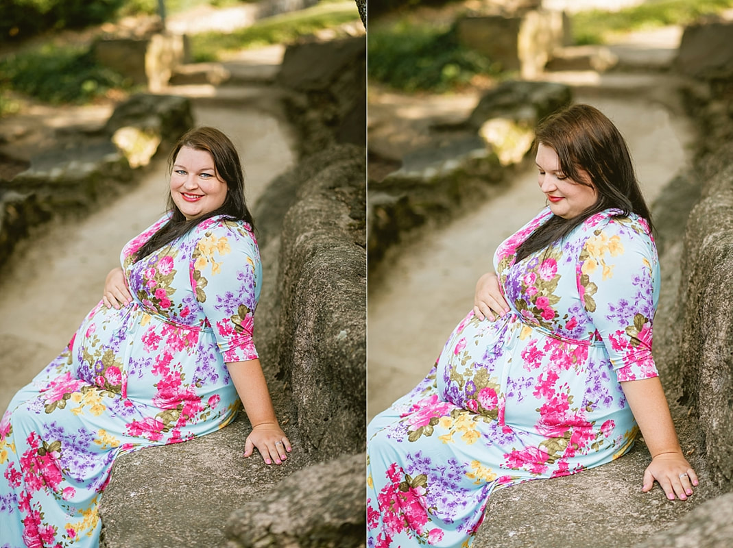 maternity photoshoot at Memorial Park in Memphis, TN