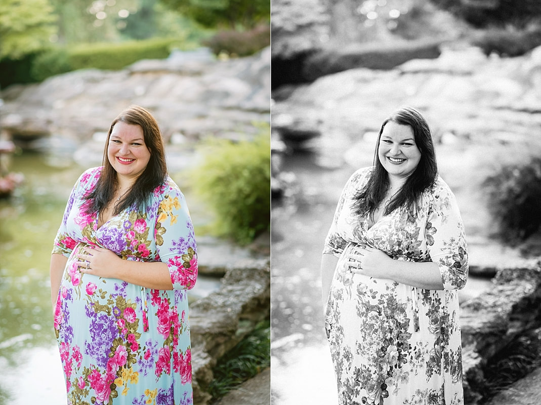 maternity photoshoot at Memorial Park in Memphis, TN