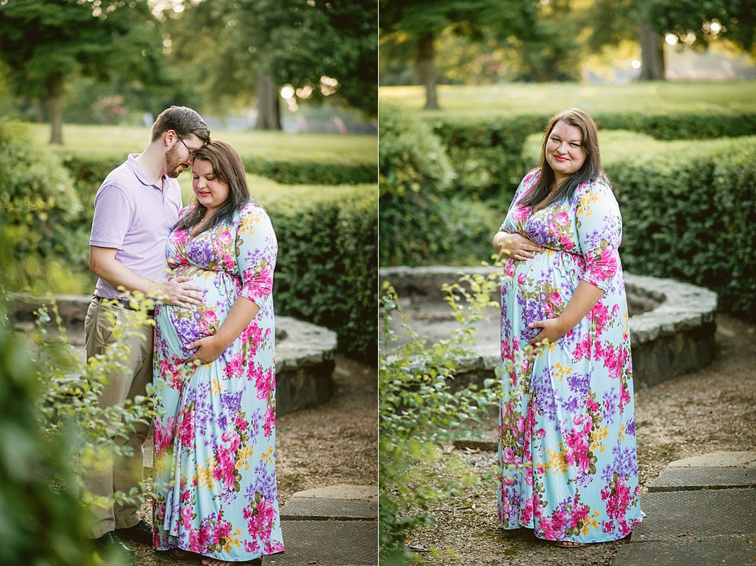 maternity photoshoot at Memorial Park in Memphis, TN