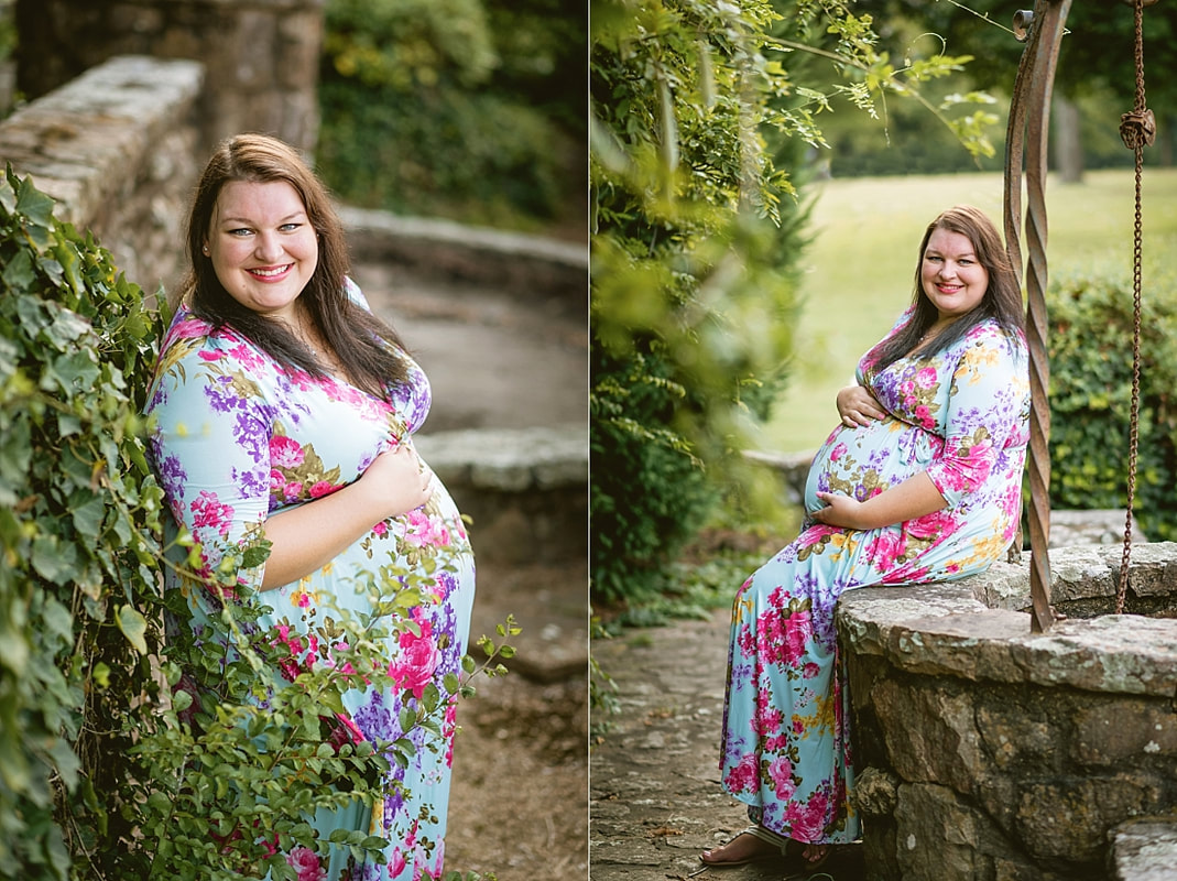 maternity photoshoot at Memorial Park in Memphis, TN
