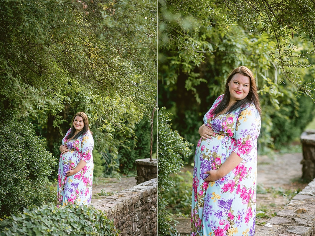 maternity photoshoot at Memorial Park in Memphis, TN