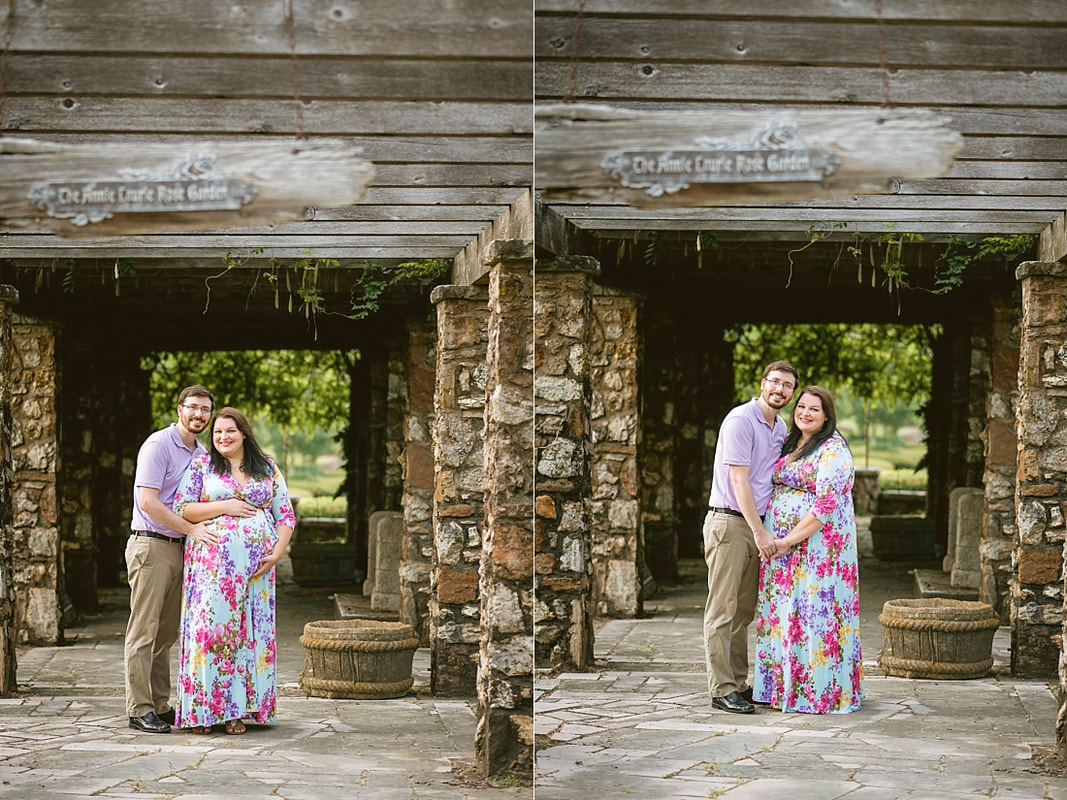 maternity photoshoot at Memorial Park in Memphis, TN