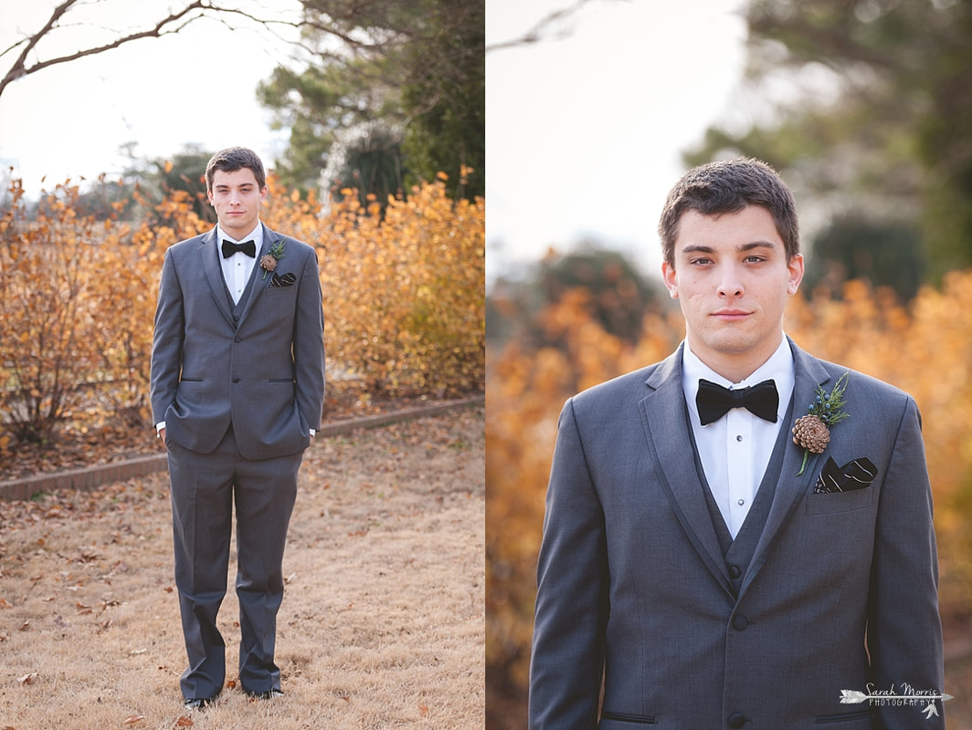 groom's portraits in the rose garden at memphis botanic garden