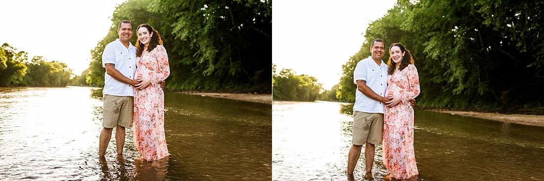 Maternity Portrait at the creek in Memphis, TN