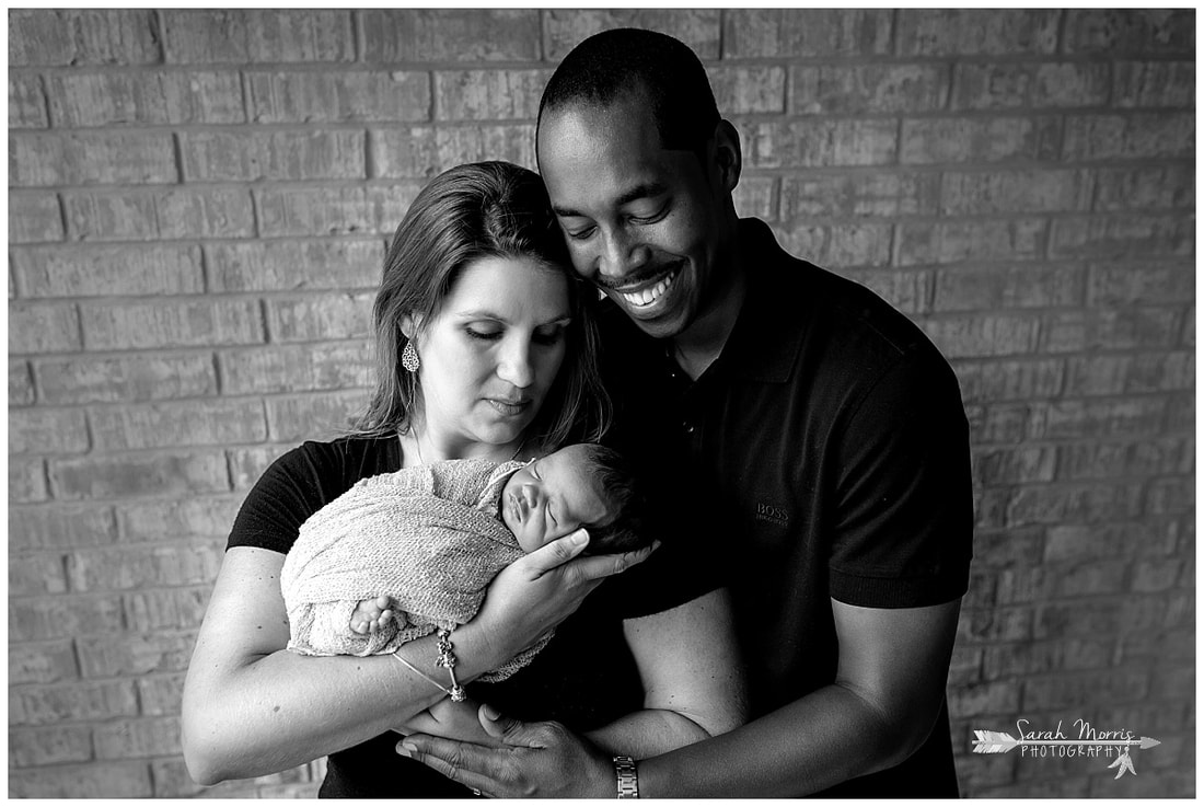 newborn photos of baby girl with mother and father