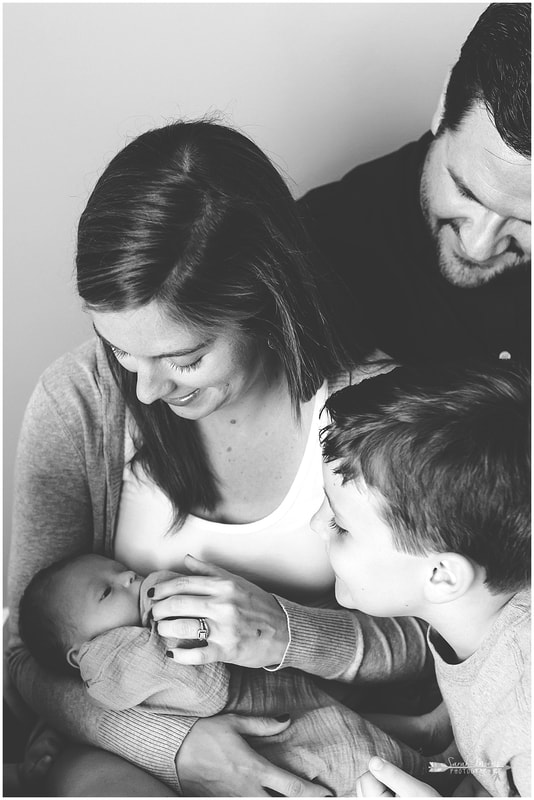 Newborn Photos with whole family