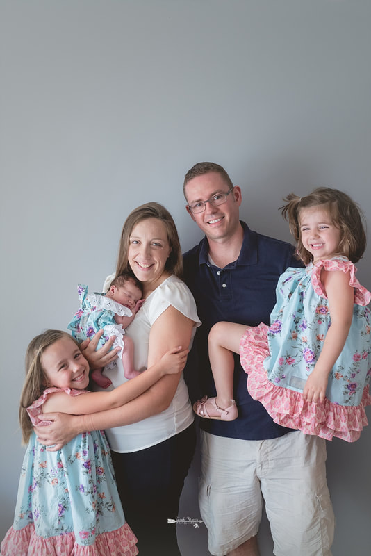 entire family, mom and dad and all 3 girls