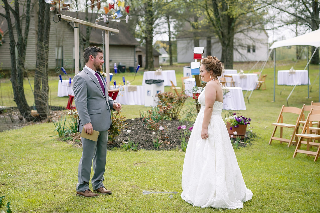 bridal portraits at backyard wedding in bartlett, tn , memphis wedding photographer