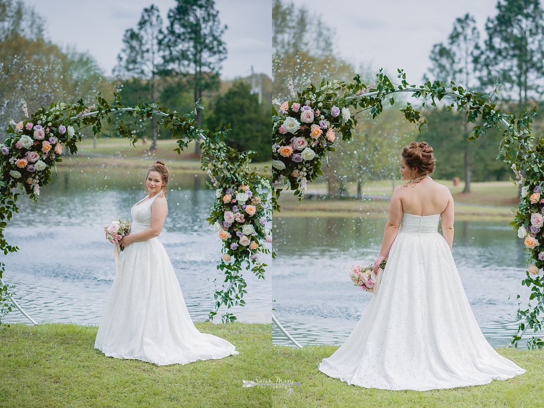 bridal portraits at backyard wedding in bartlett, tn , memphis wedding photographer