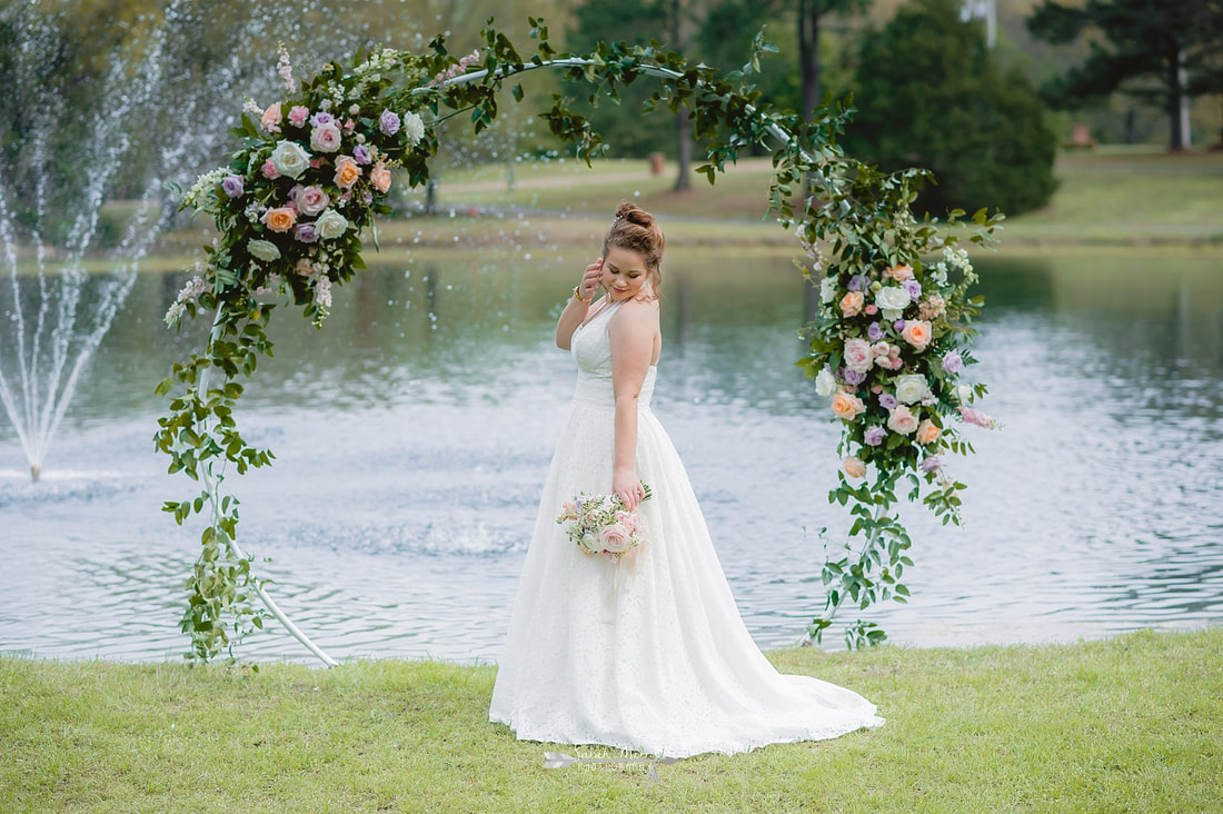 bridal portraits at backyard wedding in bartlett, tn , memphis wedding photographer