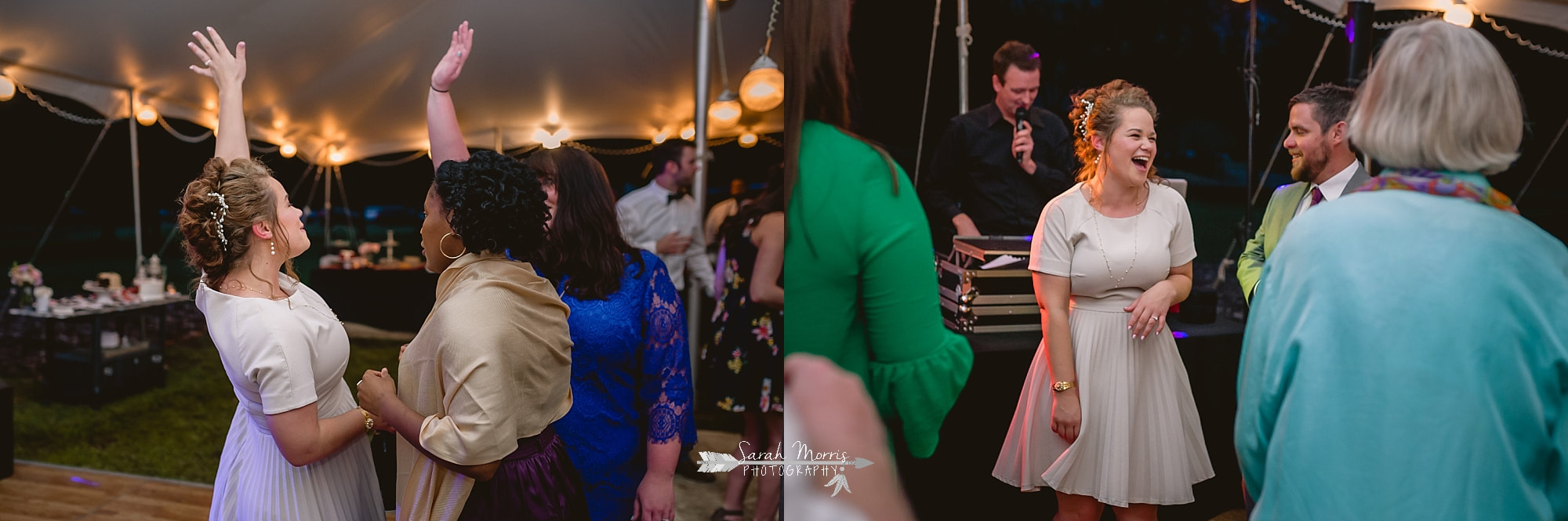 wedding reception at backyard wedding in bartlett, tn , memphis wedding photographer