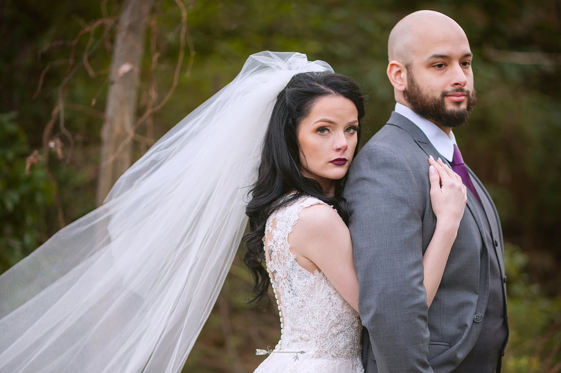 bridal portraits, wedding photos at Overton Chapel, Memphis Wedding Photographer