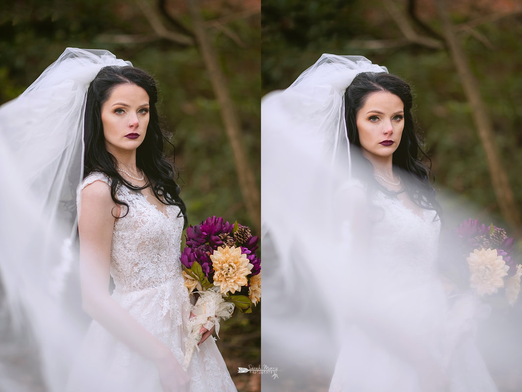 bridal portraits, wedding photos at Overton Chapel, Memphis Wedding Photographer