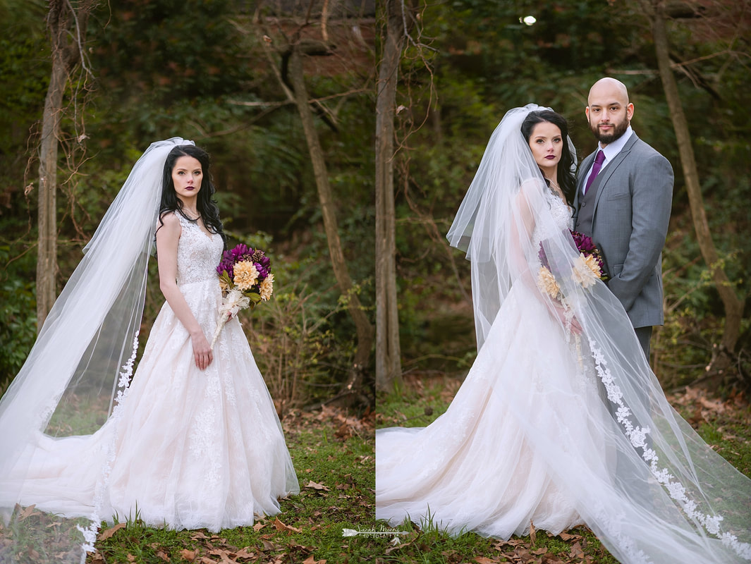 bridal portraits, wedding photos at Overton Chapel, Memphis Wedding Photographer