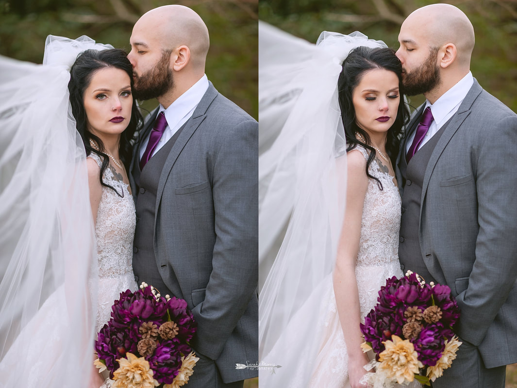 bridal portraits, wedding photos at Overton Chapel, Memphis Wedding Photographer