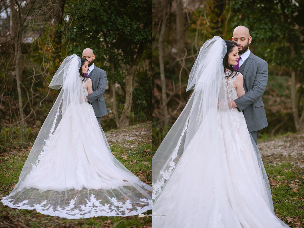 bridal portraits, wedding photos at Overton Chapel, Memphis Wedding Photographer