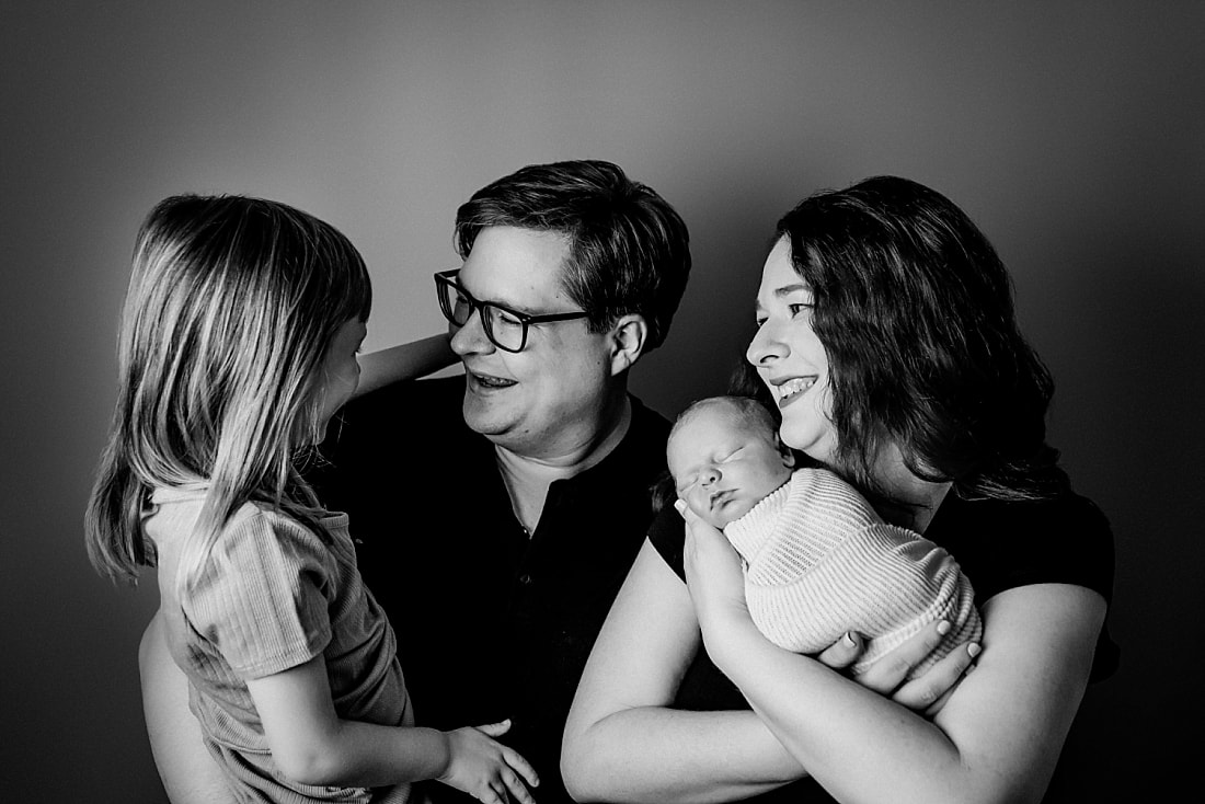 family portraits during newborn photos in Memphis, TN