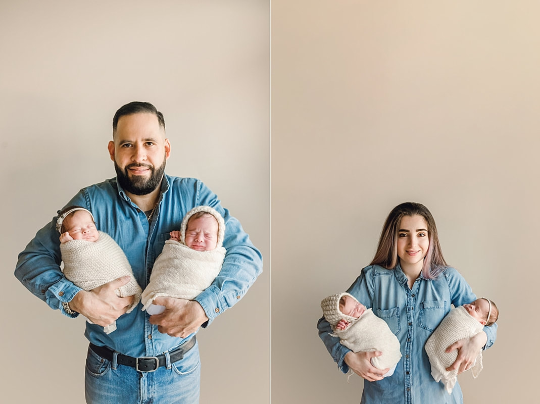 Twin Newborn Portraits in Memphis, TN