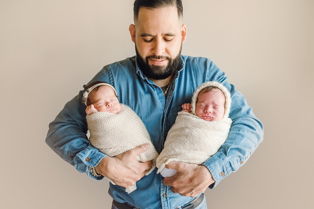 Twin Newborn Portraits in Memphis, TN