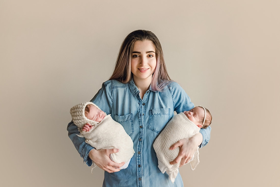 Twin Newborn Portraits in Memphis, TN
