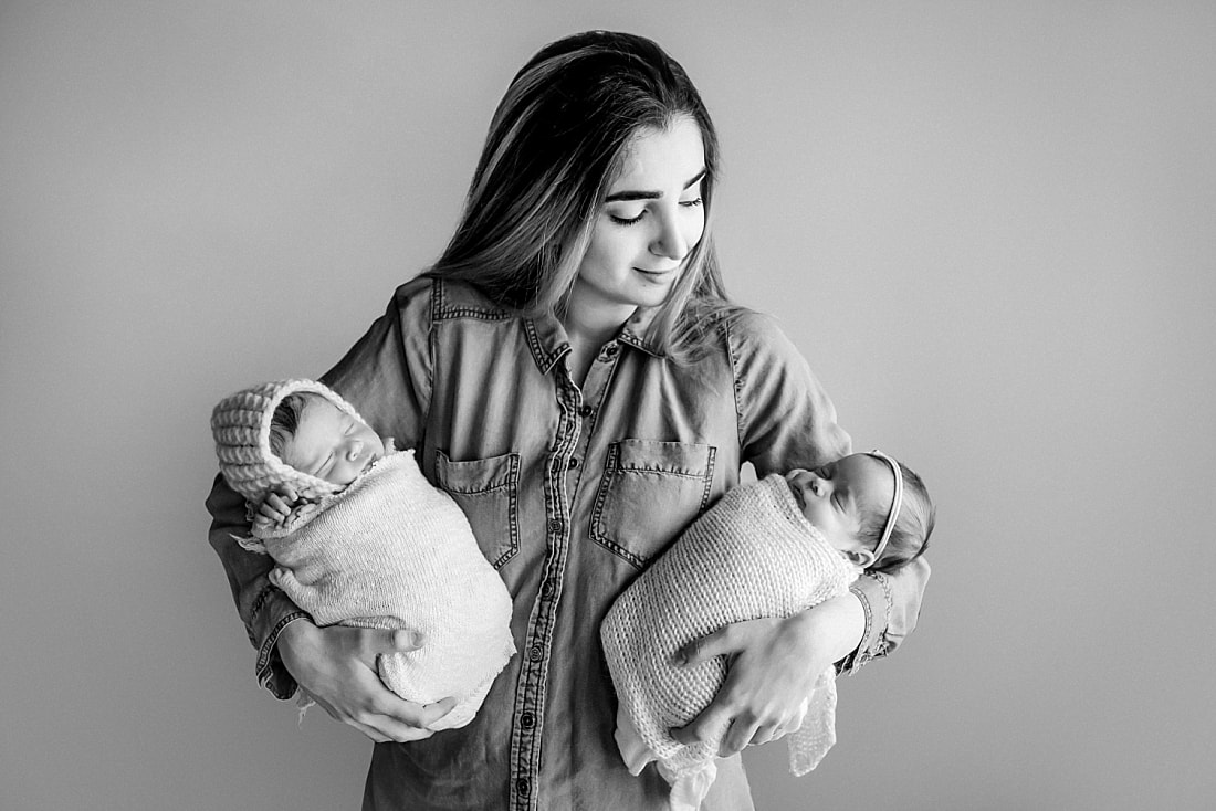 Twin Newborn Portraits in Memphis, TN