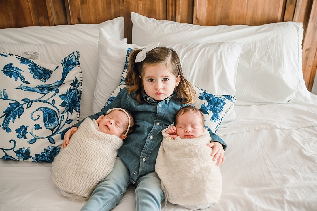 Twin Newborn Portraits in Memphis, TN