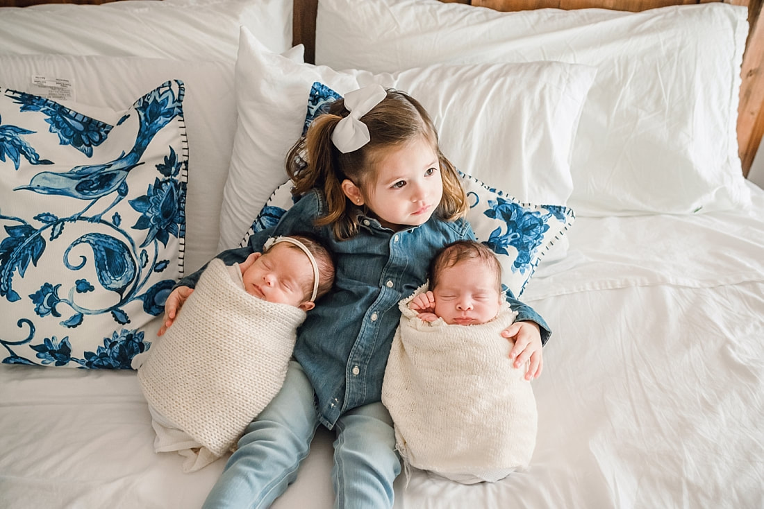 Twin Newborn Portraits in Memphis, TN