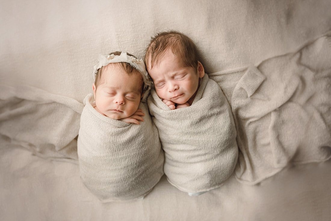 Twin Newborn Portraits in Memphis, TN