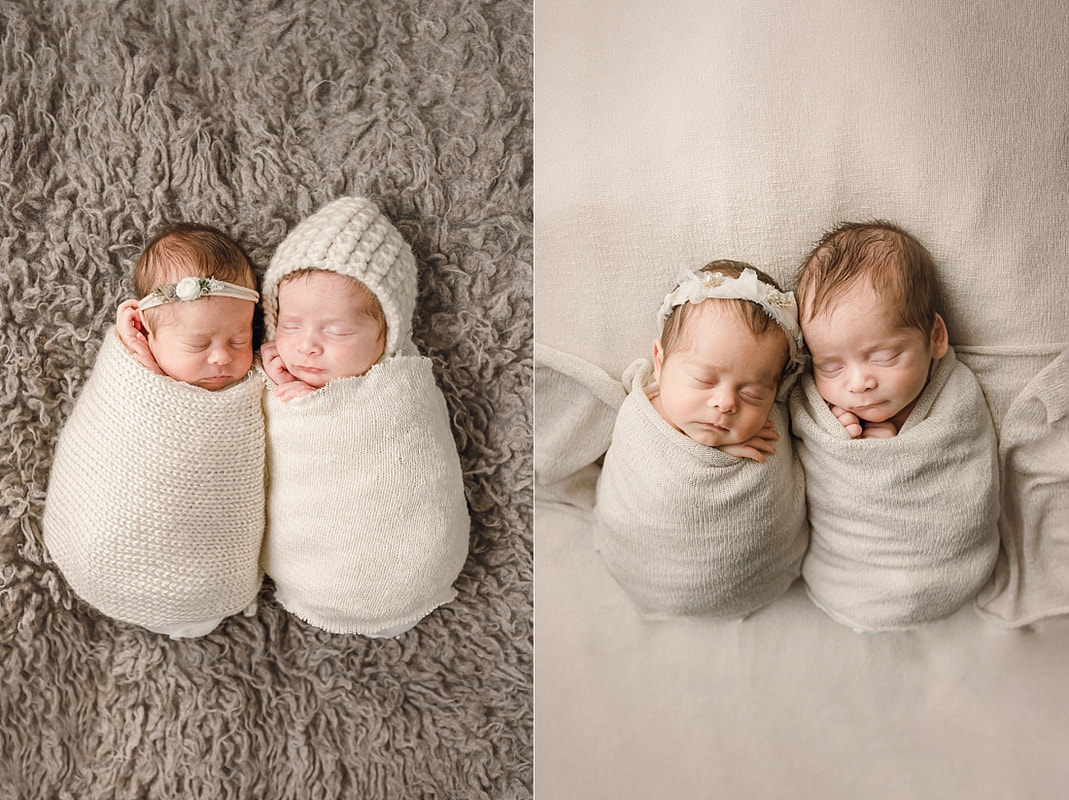 Twin Newborn Portraits in Memphis, TN
